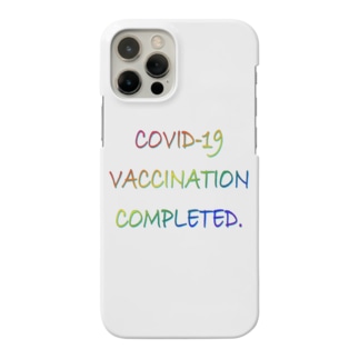 COVID-19ワクチン済み(もじだけ) Smartphone Case