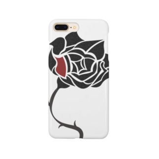 シンプルに薔薇。ロゴなし。 Smartphone Case