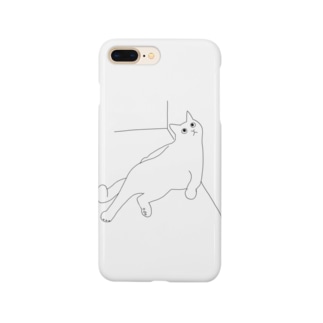 ねこ 猫 ネコ イラスト シンプル 線画 かわいい スマホケース Iphoneケース の通販 Suzuri スズリ