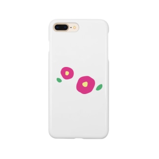 椿（濃ピンクふたつ） Smartphone Case