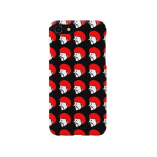 red afro (black) Smartphone Case