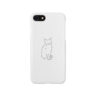 ねこ 猫 ネコ イラスト シンプル 線画 かわいい スマホケース Iphoneケース の通販 Suzuri スズリ