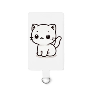 ぽふぽふネコちゃん Smartphone Strap