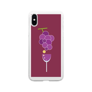 ワイン　ヌーボー　新酒　プレゼント　ぶどう Soft Clear Smartphone Case