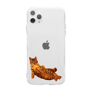 Elegant Cat ① Soft Clear Smartphone Case