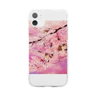 桜の舞曲② Soft Clear Smartphone Case