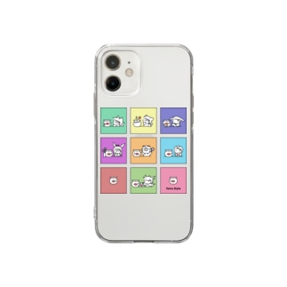 金魚ALL（カラー） Soft Clear Smartphone Case