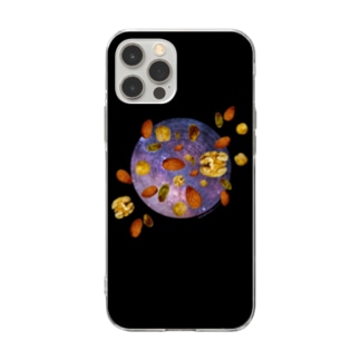 Cosmic Mixed Nuts(ブラック) Soft Clear Smartphone Case