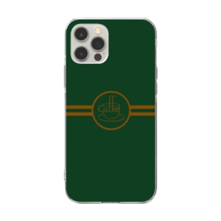 Coffee文字絵 Soft Clear Smartphone Case