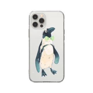 おめかしペンギン Soft Clear Smartphone Case
