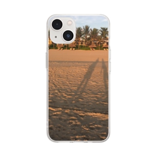 happy beach Soft Clear Smartphone Case