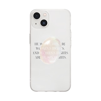 HUMAN RIGHTS ARE WOMEN RIGHTS , Soft Clear Smartphone Case