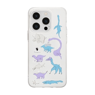 ディノサウルス iPhoneケース 恐竜 Soft Clear Smartphone Case