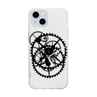 時計B縦「足跡を残して」より　©satch Soft Clear Smartphone Case