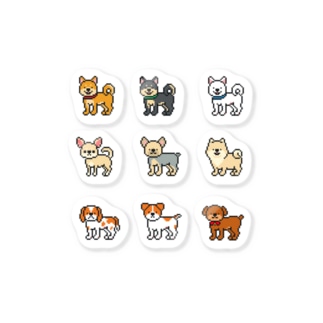 犬 柴犬 ドット絵 ステッカーの通販 Suzuri スズリ