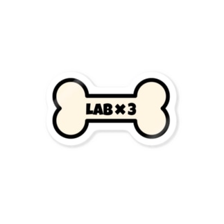 LAB×3ほねほねロゴステッカー Sticker