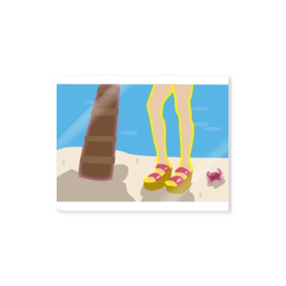 【涼し気】サンダル女子 Sticker