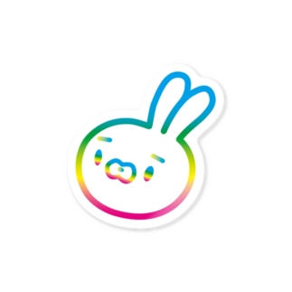 シチョウサ ステッカー[rainbow] Sticker