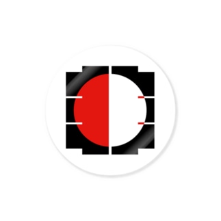 【非国民的】ロゴ（赤×白） Sticker