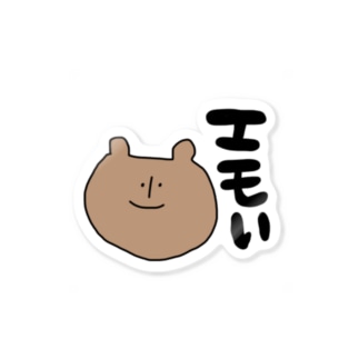 エモいクマ Sticker By Pipipi Pi Suzuri