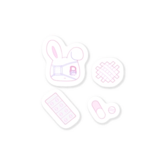 あくむ病院-ピンク Sticker