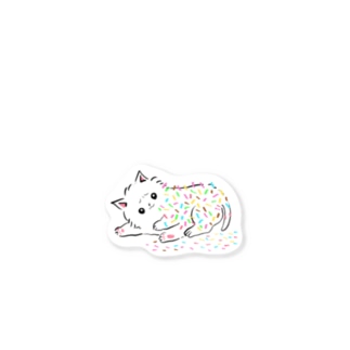 カラースプレー猫 Sticker