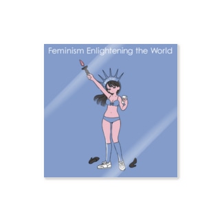Feminism Enlightening the World ステッカー ステッカー