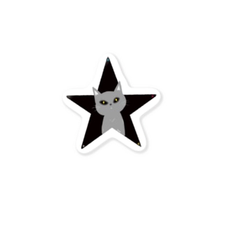 Grey CAT Sticker