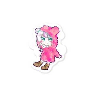 もしゃもしゃパーカーいちはな ー花アスター 新人vtuber Aster 1hn のステッカー通販 Suzuri スズリ