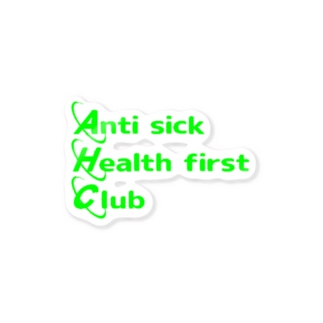 Cyber Anti sick health first club Sticker