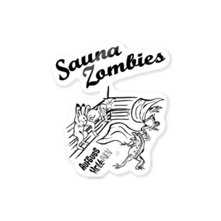 SAUNA ZOMBIES -アウフギーガ ステッカーB - Sticker