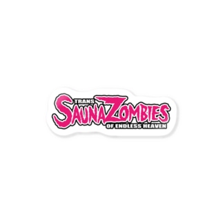 SAUNAZOMBIES - FAMOUS LOGO STICKER PINK- Sticker