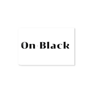 〈On-Black〉 LOGO Sticker