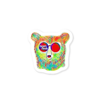 Rainbow bear sticker Sticker