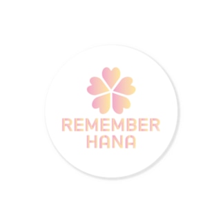 【¥500分寄付】REMEMBER HANA チャリティーアイテム ステッカー