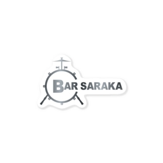 BAR-SARAKA シルバーロゴグッズ Sticker