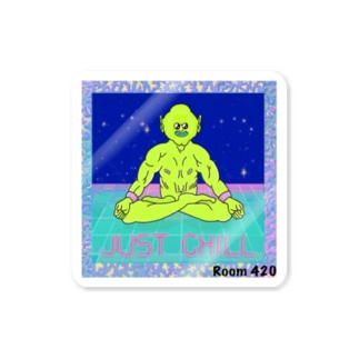 Room 420 JUST CHILL Sticker
