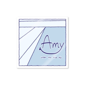 Amy under the blue sky Sticker