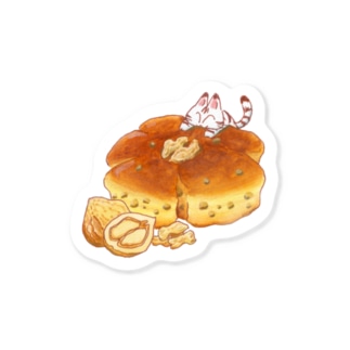 にゃんこ＆食《くるみパン》・改 Sticker