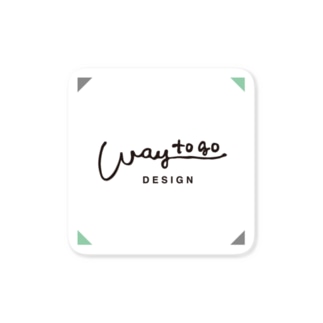 Waytogo ロゴステッカー ミント Waytogodesign Waytogo のステッカー通販 Suzuri スズリ