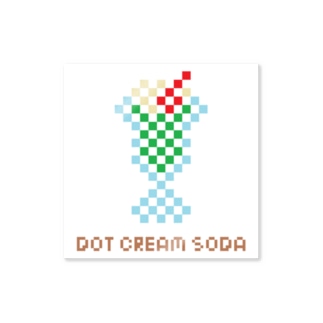 ドット絵クリームソーダ（DOT CREAM SODA） Sticker