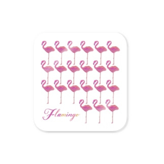フラミンゴだらけ  Flamingo  Sticker