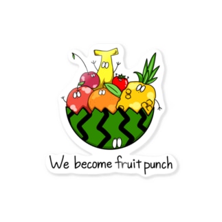 We become fruit punch Sticker