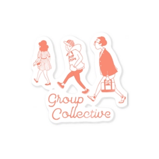 Group Collective Coral Sticker