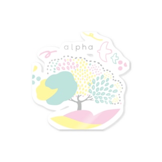 alphaの木 Sticker