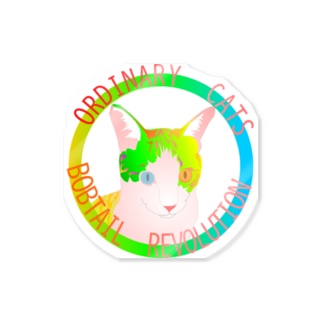 ordinary cats01h.t.(春) Sticker