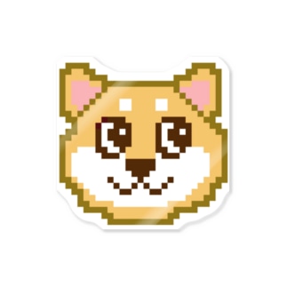 犬 柴犬 ドット絵 ステッカーの通販 Suzuri スズリ