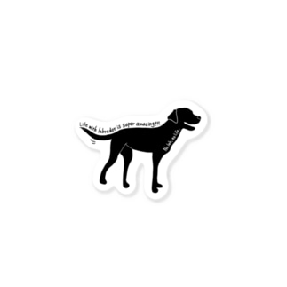 Black Labrador  Sticker