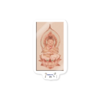 五百幼童経の世界 仏画 008：Buddha A3-2 003 Sticker
