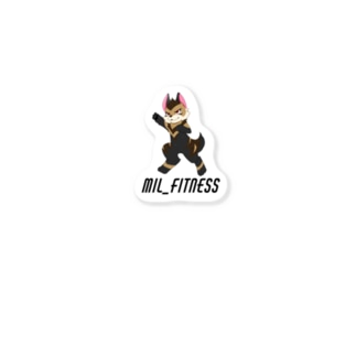 MIL_FITNESS(縁なし) Sticker
